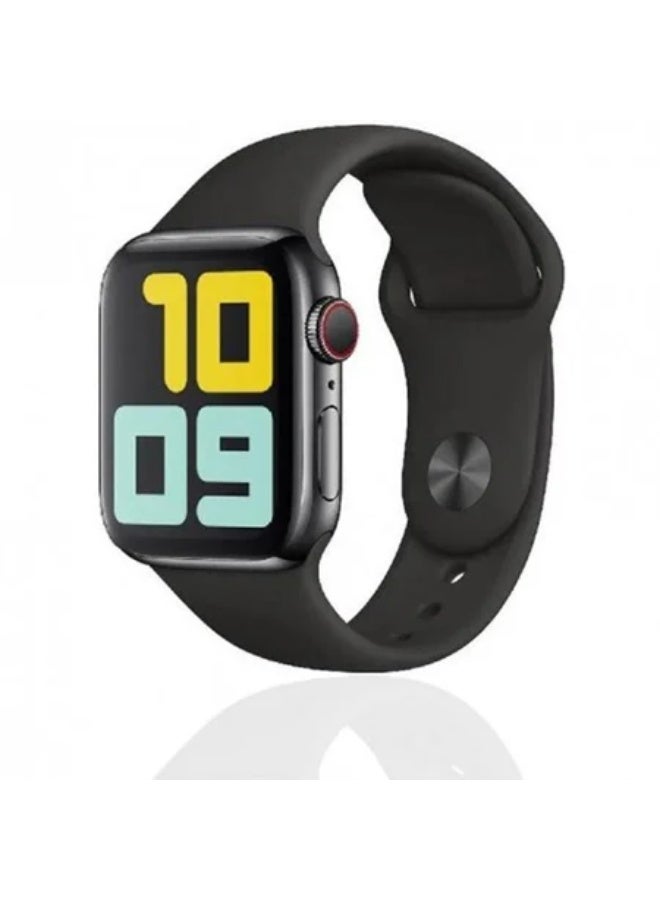 ساعة ذكية الاصدار التاسع شاشة كاملة لحساب السعرات الحرارية و استقبال الرسائل و المكالمات و تدعم اللغة العربية -  أسود - Image 5